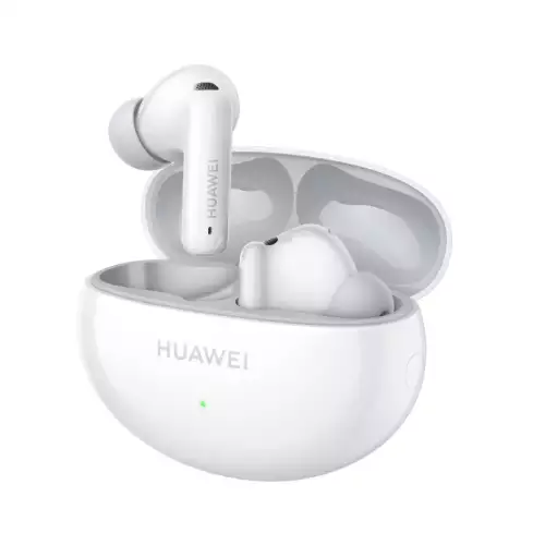 HUAWEI FreeBuds 6i, Intelligent Active Noise Cancellation 3.0, Powerful Bass, Fast Charging, Up to 35 Hours Battery Life, Bluetooth 5.3, Distraction-Free Calling, Dual Device Connection (White)