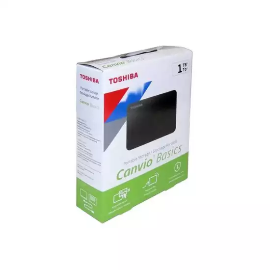 Toshiba Canvio Basics Portable USB 3.0 External Hard Drive - 1TB Black