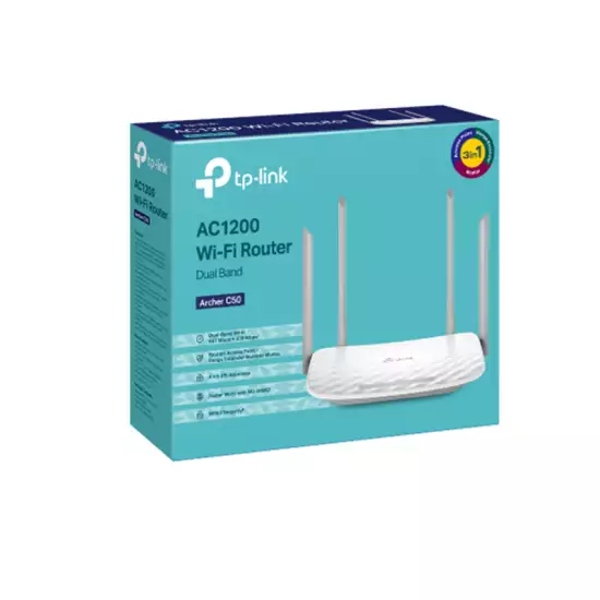 TP-Link  AC1200 Archer C50 Wireless Dual Band Router (Open Sealed)