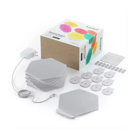Nanoleaf Shapes Hexagons Starter Kit (9 Panels) - NL42-0002HX-9PK | Nanoleaf