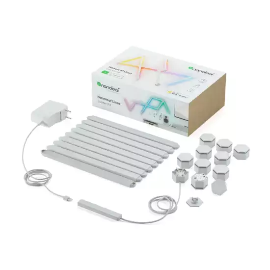 Nanoleaf Lines 60 Degrees Starter Kit (9 Lines) - NL59-K-0002LW-9PK-EU | Nanoleaf