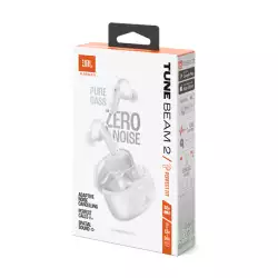 JBL Tune Beam 2 True Wireless Noise Cancelling Earbuds White