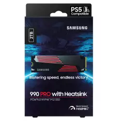 SAMSUNG 990 PRO SSD M.2 2TB PCIe 4.0 NVMe With HeatSink