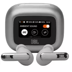 JBL Live Beam 3 Wireless Earbud Headphones - Silver