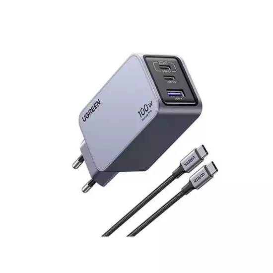 UGREEN Nexode Pro X757 3-Port 100W GaN Fast Charger Set | 25874