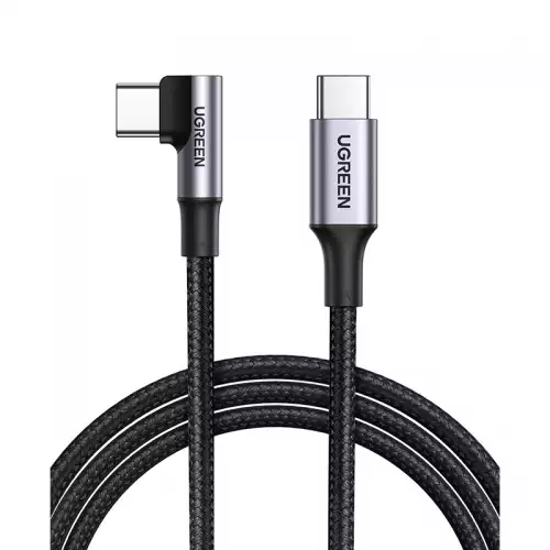 UGREEN USB C to USB C 90 Degree 100W PD Fast Charging 1M Cable | 70643