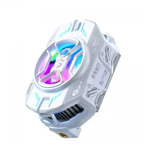 Black Shark FunCooler 4 Pro Phone Cooling Heatsink Fan Type C RGB Better Gaming Fun Phone BlackShark Fun Cooler for ios iphones Android - White