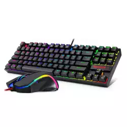 Redragon K552 Tenkeyless Wired Mechanical Gaming Keyboard and Mouse Combo - Black | K552-RGB-BA