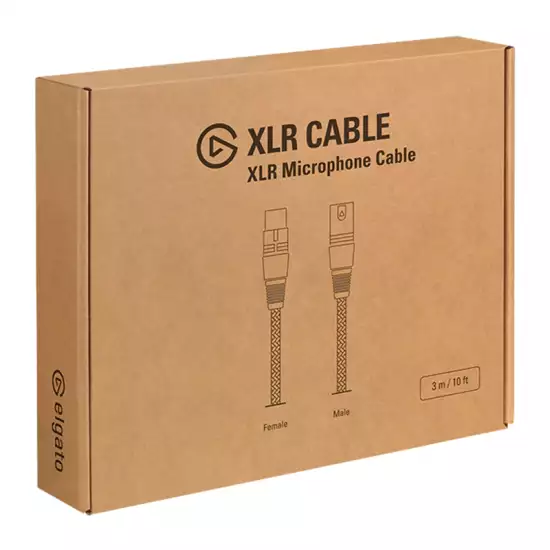 Elgato XLR Microphone Cable Male to Female 10ft/3m (Used)