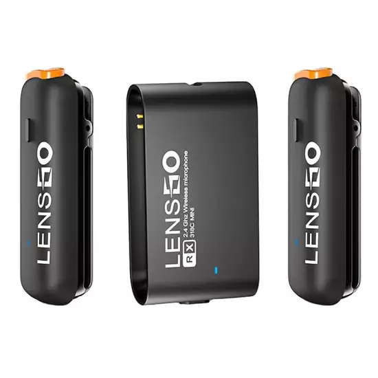 LENSGO 318C Mini Wireless Lavalier Microphone LENSGO 318C Mini Wireless Lavalier Microphone