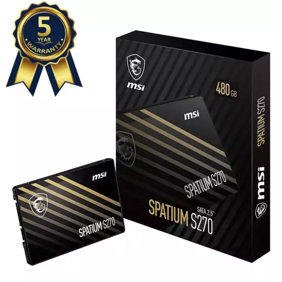 MSI Spatium S270 SATA III 2.5" 480GB Internal SSD