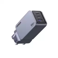 UGREEN Nexode Pro 100W USB C Charger【Upgraded GaN II Tech】 3-Port GaN Laptop Charger Type C Compact Fast Wall Charger Adapter for MacBook Pro/Air, Dell XPS, iPad Pro, iPhone, Samsung, Steam Deck, etc Model:X757