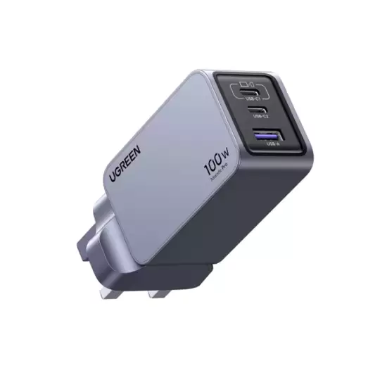 UGREEN Nexode Pro 100W USB C Charger【Upgraded GaN II Tech】 3-Port GaN Laptop Charger Type C Compact Fast Wall Charger Adapter for MacBook Pro/Air, Dell XPS, iPad Pro, iPhone, Samsung, Steam Deck, etc Model:X757 UGREEN Nexode Pro 100W USB C Charger【Upgraded GaN II Tech】 3-Port GaN Laptop Charger Type C Compact Fast Wall Charger Adapter for MacBook Pro/Air, Dell XPS, iPad Pro, iPhone, Samsung, Steam Deck, etc Model:X757