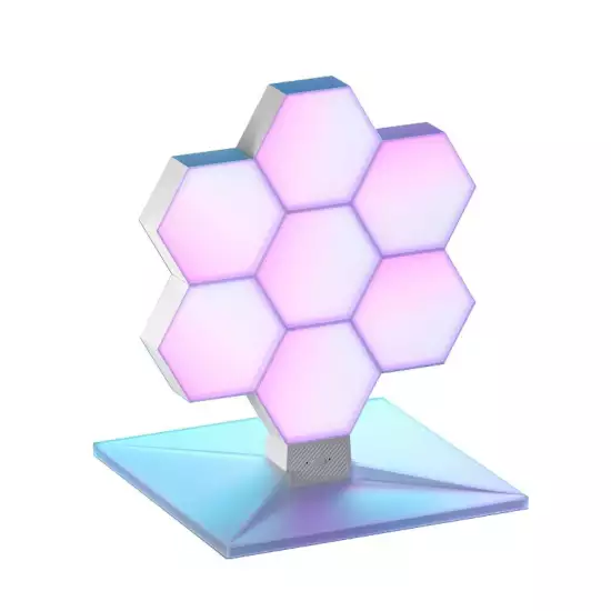 Lifesmart Cololight Plus Kit - Wifi Color Changing Led Lights, 7 Panels + Base, Apple/Siri/Alexa/Google Assistant, Homekit Compatible, Home/Office Instant Light Décor W/ Music Sync Lifesmart Cololight Plus Kit - Wifi Color Changing Led Lights, 7 Panels + Base, Apple/Siri/Alexa/Google Assistant, Homekit Compatible, Home/Office Instant Light Décor W/ Music Sync