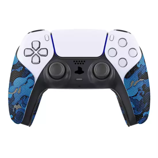 Playvital Anti-Skid Sweat-Absorbent Controller Grip for ps5 Controller, Professional Textured Soft Rubber Pads Handle Grips for ps5 Controller - Black Blue Camouflage PFPJ063 Playvital Anti-Skid Sweat-Absorbent Controller Grip for ps5 Controller, Professional Textured Soft Rubber Pads Handle Grips for ps5 Controller - Black Blue Camouflage PFPJ063