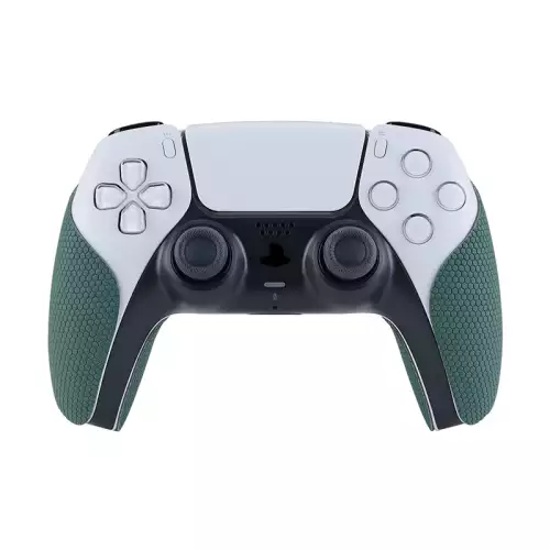 PlayVital Pine Green Anti-Skid Sweat-Absorbent Controller Grip for PS5 Controller, Professional Textured Soft Rubber Pads Handle Grips for PS5 Controller - PFPJ007