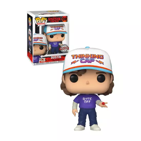 Funko POP! TELEVISION: STRANGER THINGS - DUSTIN WITH D&D DIE (EXCLUSIVE) (1245) Funko POP! TELEVISION: STRANGER THINGS - DUSTIN WITH D&D DIE (EXCLUSIVE) (1245)