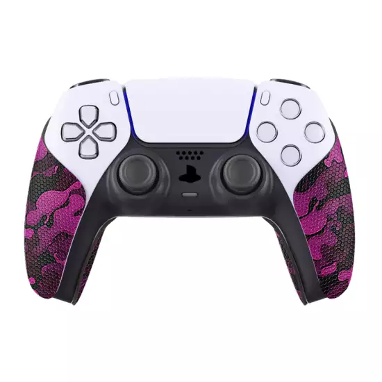 PlayVital Anti-Skid Sweat-Absorbent Controller Grip for PS5 Controller, Professional Textured Soft Rubber Pads Handle Grips for PS5 Controller - Rose Red Black Camouflage - PFPJ066 PlayVital Anti-Skid Sweat-Absorbent Controller Grip for PS5 Controller, Professional Textured Soft Rubber Pads Handle Grips for PS5 Controller - Rose Red Black Camouflage - PFPJ066