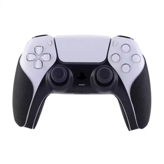 PlayVital Black Anti-Skid Sweat-Absorbent Controller Grip for PS5 Controller, Professional Textured Soft Rubber Pads Handle Grips for PS5 Controller - PFPJ001 PlayVital Black Anti-Skid Sweat-Absorbent Controller Grip for PS5 Controller, Professional Textured Soft Rubber Pads Handle Grips for PS5 Controller - PFPJ001