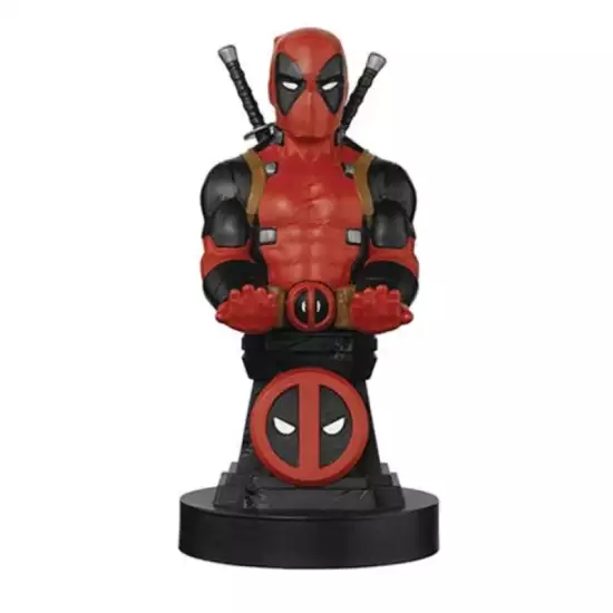 Cable Guys - Deadpool Plinth Marvel Gaming Accessories Holder & Phone Holder for Most Controller (Xbox, Play Station, Nintendo Switch) & Phone Cable Guys - Deadpool Plinth Marvel Gaming Accessories Holder & Phone Holder for Most Controller (Xbox, Play Station, Nintendo Switch) & Phone