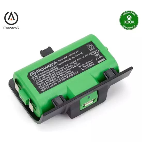 PowerA Play & Charge Kit for Xbox Series XS and Xbox One Wireless Controllers, 1 x Rechargeable Batteries with LED Indicators