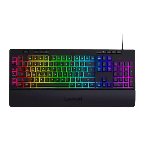 Redragon K512 SHIVA RGB Membrane Gaming Keyboard With 8 Multimedia Keys – 6 Macro Keys (Black) Redragon K512 SHIVA RGB Membrane Gaming Keyboard With 8 Multimedia Keys – 6 Macro Keys (Black)