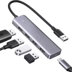 UGREEN USB C Hub 4 Ports USB Type C to USB 3.0 Hub Adapter with Charging Port Model:CM219 (50985) - (Used) UGREEN USB C Hub 4 Ports USB Type C to USB 3.0 Hub Adapter with Charging Port Model:CM219 (50985) - (Used)