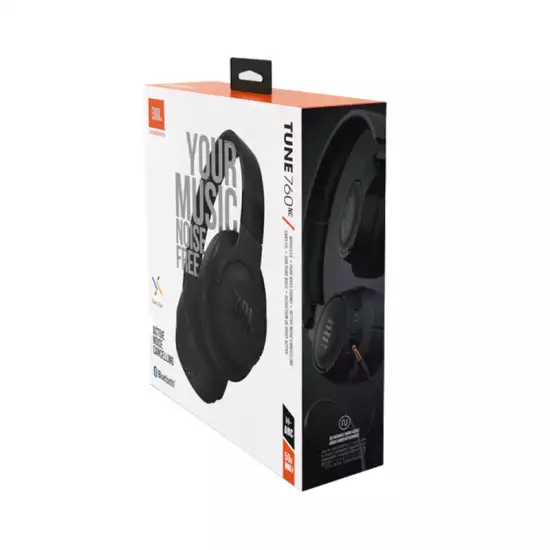 JBL Tune 760NC Wireless Over-Ear NC Headphones, Powerful JBL Pure Bass Sound, ANC + Ambient Aware, 50H Battery, Hands-Free Call, Voice Assistant, Fast Pair - Black JBL Tune 760NC Wireless Over-Ear NC Headphones, Powerful JBL Pure Bass Sound, ANC + Ambient Aware, 50H Battery, Hands-Free Call, Voice Assistant, Fast Pair - Black