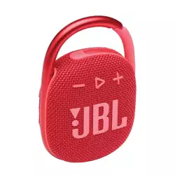JBL Clip 4 Portable Bluetooth Speaker, JBL Pro Sound, Punchy Bass, Ultra-Portable Design, Integrated Carabiner, Clip Everywhere, IP67 Waterproof + Dustproof, 18H Battery - Red, JBLCLIP4RED