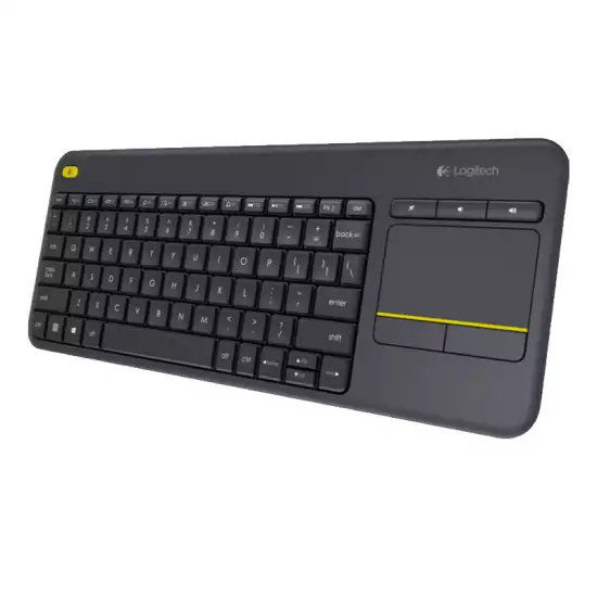 LOGITECH K400 Plus Wireless Touch Keyboard - BLACK ( Arabic ) LOGITECH K400 Plus Wireless Touch Keyboard - BLACK ( Arabic )