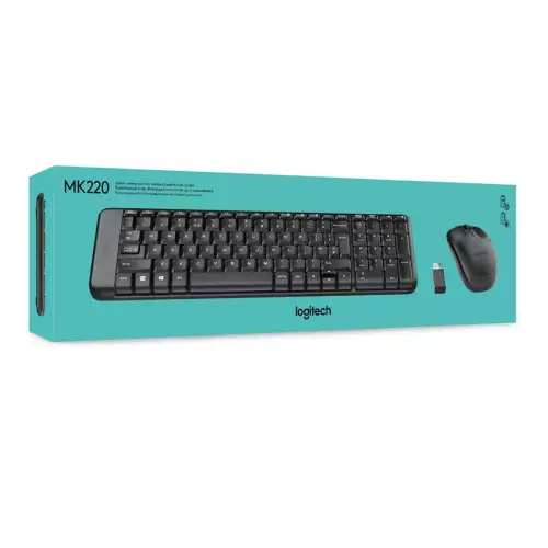 LOGITECH MK220 Wireless Combo - BLACK - ARA