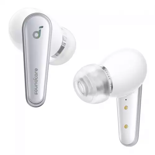 Soundcore by Anker Liberty 4, Noise Cancelling Earbuds, True Wireless Earbuds with ACAA 3.0, Dual Dynamic Drivers for Hi-Res Premium Sound, Spatial Audio with Dual Modes, All-New Heart Rate Sensor - White
