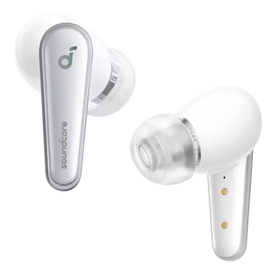 Soundcore by Anker Liberty 4, Noise Cancelling Earbuds, True Wireless Earbuds with ACAA 3.0, Dual Dynamic Drivers for Hi-Res Premium Sound, Spatial Audio with Dual Modes, All-New Heart Rate Sensor - White Soundcore by Anker Liberty 4, Noise Cancelling Earbuds, True Wireless Earbuds with ACAA 3.0, Dual Dynamic Drivers for Hi-Res Premium Sound, Spatial Audio with Dual Modes, All-New Heart Rate Sensor - White