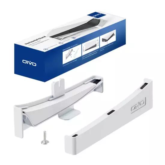 OIVO PS5 Horizontal Stand, PS5 Accessories Base Stand Compatible with Playstation 5 Console Disc & Digital Editions, Upgraded PS5 Desk Stand with Screw Fixing (White) OIVO PS5 Horizontal Stand, PS5 Accessories Base Stand Compatible with Playstation 5 Console Disc & Digital Editions, Upgraded PS5 Desk Stand with Screw Fixing (White)