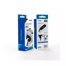 Dobe - PS5 Controller Charging Station, Fast Charging Playstation 5 Dualsense Charging Station with LED Indicator White