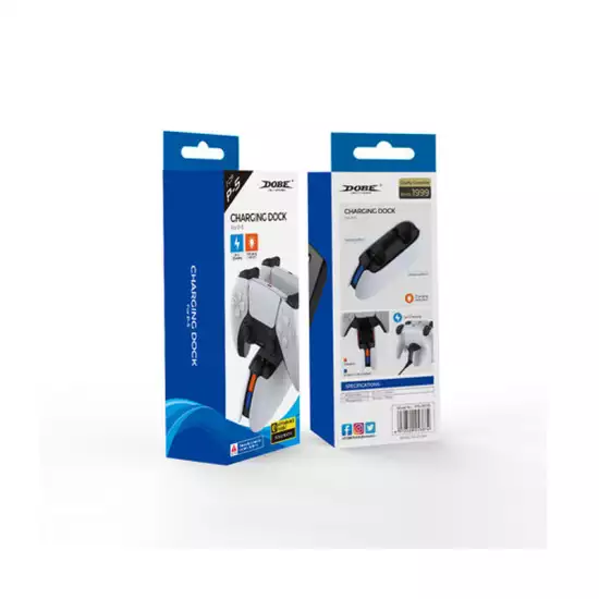 Dobe - PS5 Controller Charging Station, Fast Charging Playstation 5 Dualsense Charging Station with LED Indicator White Dobe - PS5 Controller Charging Station, Fast Charging Playstation 5 Dualsense Charging Station with LED Indicator White
