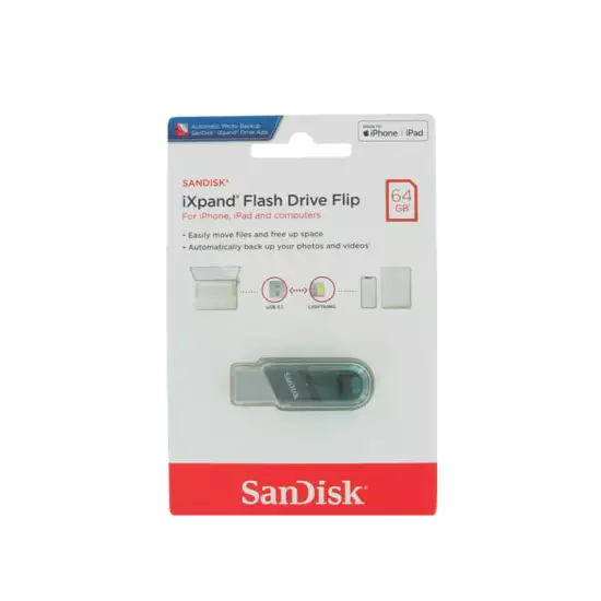 SanDisk iXpand Flip USB 3.1 Flash Drive 64GB SanDisk iXpand Flip USB 3.1 Flash Drive 64GB