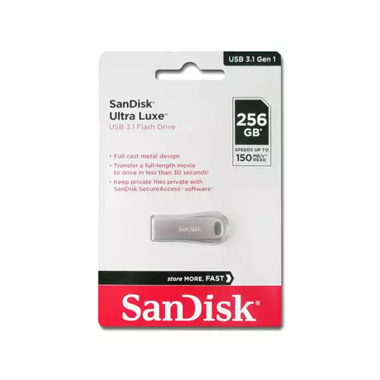 SanDisk Ultra Luxe USB 3.1 Flash Drive 256GB SanDisk Ultra Luxe USB 3.1 Flash Drive 256GB
