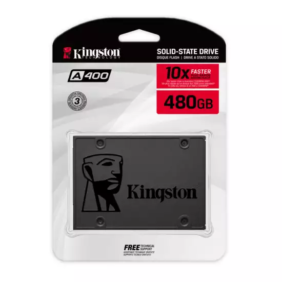 Kingston A400 SSD 480GB 2.5-inch Sata Internal Solid State Drive