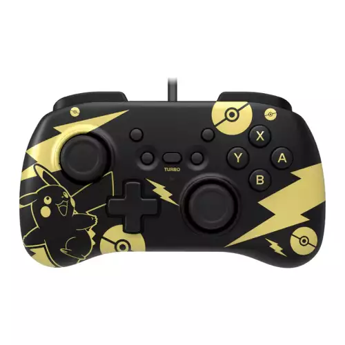 HORI Nintendo Switch HORIPAD Mini (Black & Gold Pikachu Edition) by HORI - Officially Licensed By Nintendo & Pokémon