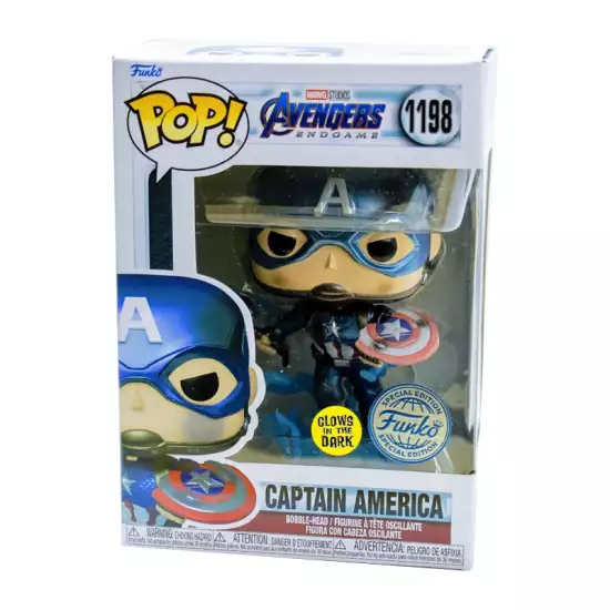 POP! Marvel Avengers Endgame ( 1198 ) Captain America With Hammer (Metallic/G