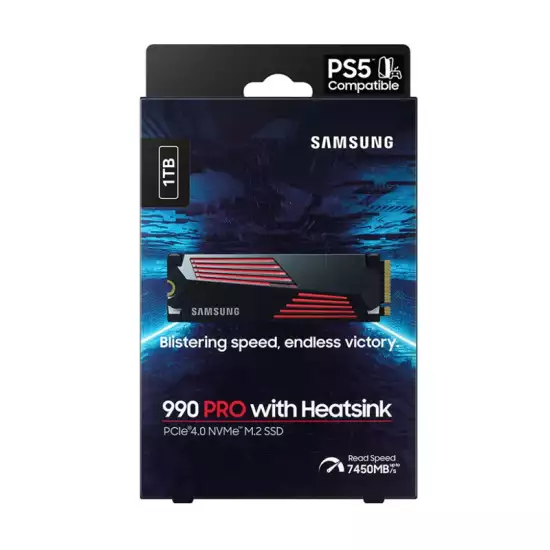 SAMSUNG 990 PRO SSD M.2 1TB PCIe 4.0 NVMe With HeatSink SAMSUNG 990 PRO SSD M.2 1TB PCIe 4.0 NVMe With HeatSink