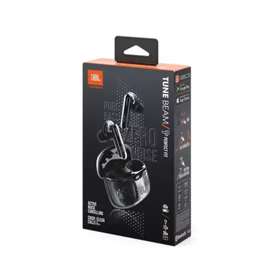 JBL Tune Beam True Wireless Noise Cancelling Earbuds (Ghost Black) JBL Tune Beam True Wireless Noise Cancelling Earbuds (Ghost Black)