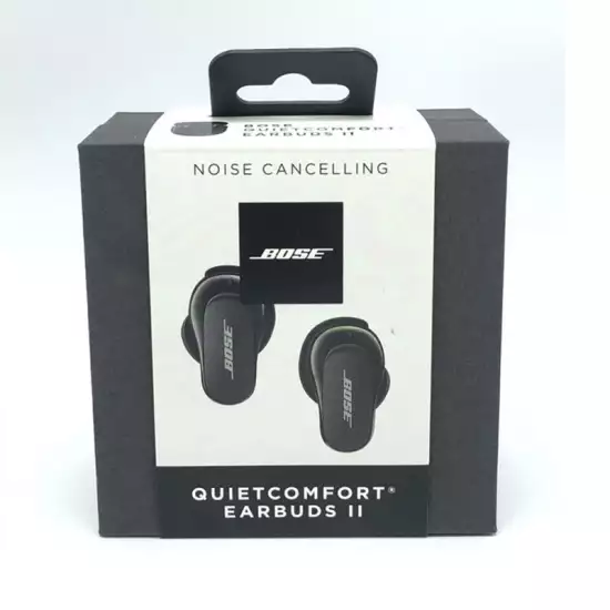 Bose QuietComfort Noise Cancelling Earbuds II – True Wireless Earphones with Personalized Noise Cancellation & Sound – Triple Black, Small