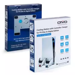OIVO PS5 Cooling Station with Controller Charger (For Disc/Digital Console)