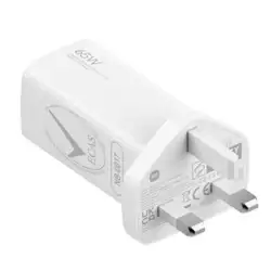 Xiaomi Mi 65W GaN Charger (Type-A + Type-C) – White Xiaomi Mi 65W GaN Charger (Type-A + Type-C) – White