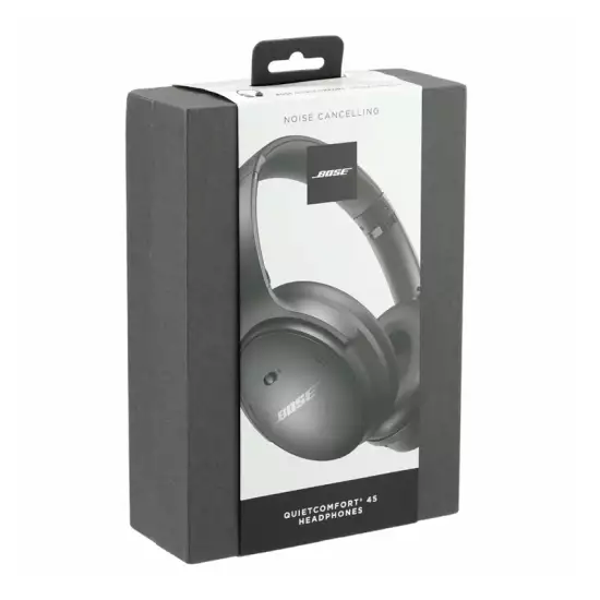 Bose QuietComfort 45 wireless noise cancelling headphones - Black, Universal Bose QuietComfort 45 wireless noise cancelling headphones - Black, Universal