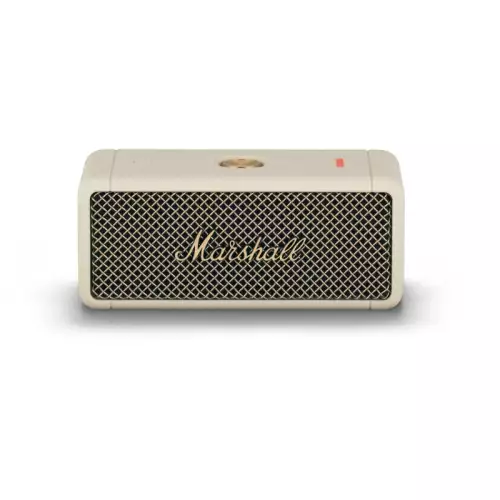Marshall Emberton II Portable Bluetooth Speakers - Water Resistant Wireless Speakers Portable Speaker 30+ Hour of Playtime - Cream