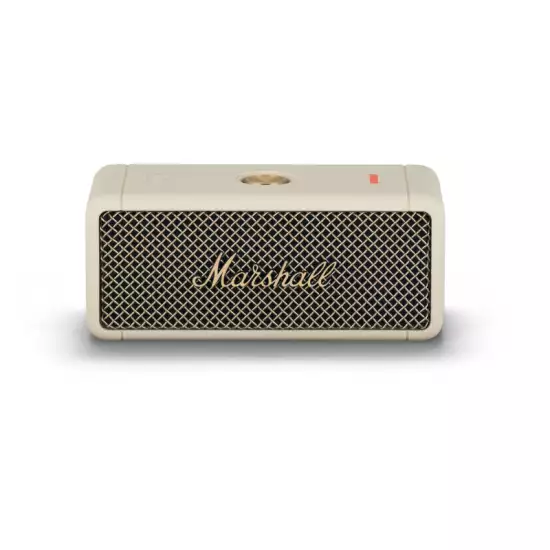Marshall Emberton II Portable Bluetooth Speakers - Water Resistant Wireless Speakers Portable Speaker 30+ Hour of Playtime - Cream
