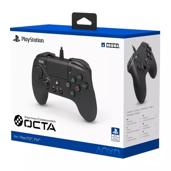 HORI Fighting Commander OCTA - Tournament Grade Fightpad for PlayStation 4, PlayStation 5, and PC - Officially Licensed by Sony
